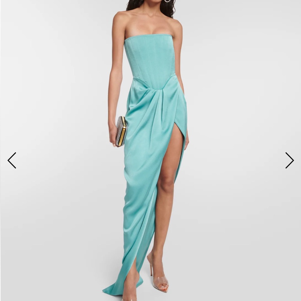 Alex Perry ledger dress in moss size 14 (Australian 18)